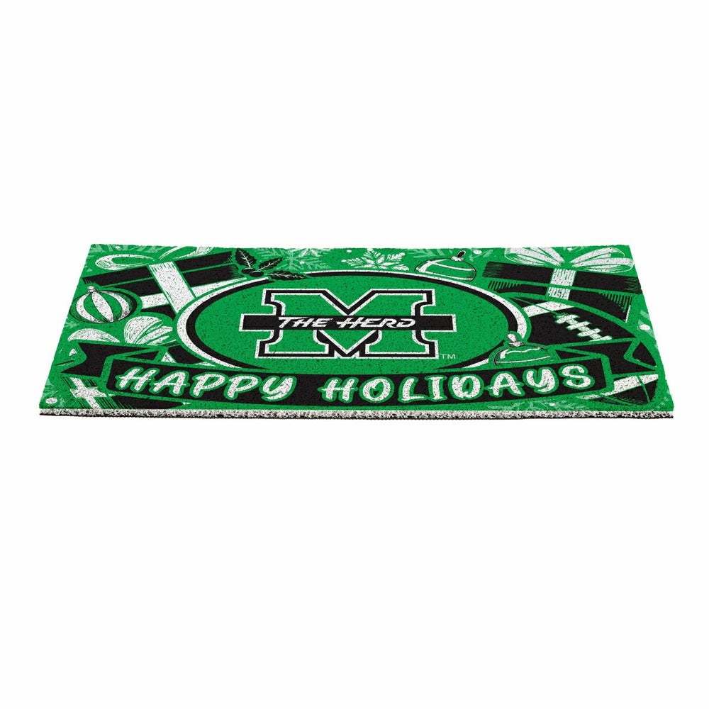 Marshall University Holiday PVC Mat, 28"x16"