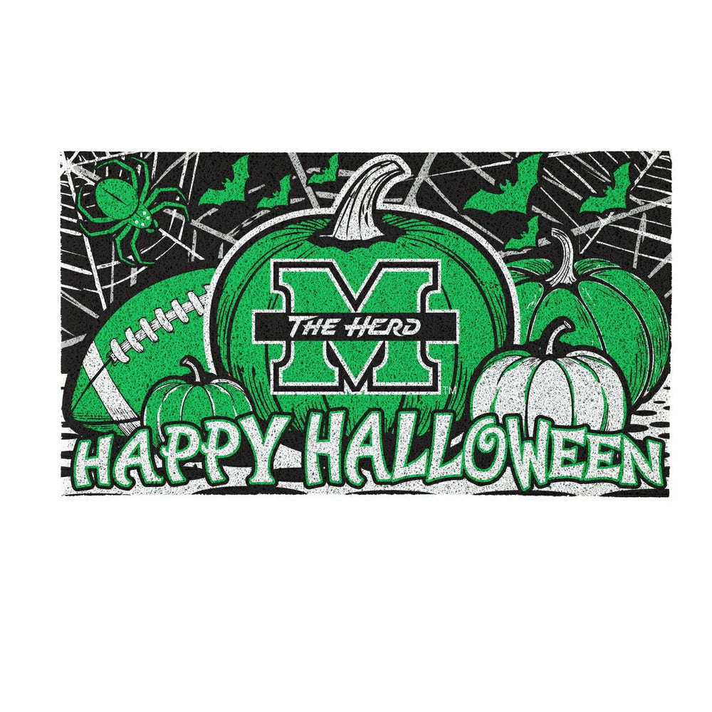 Marshall University Halloween PVC Mat, 28"x16"