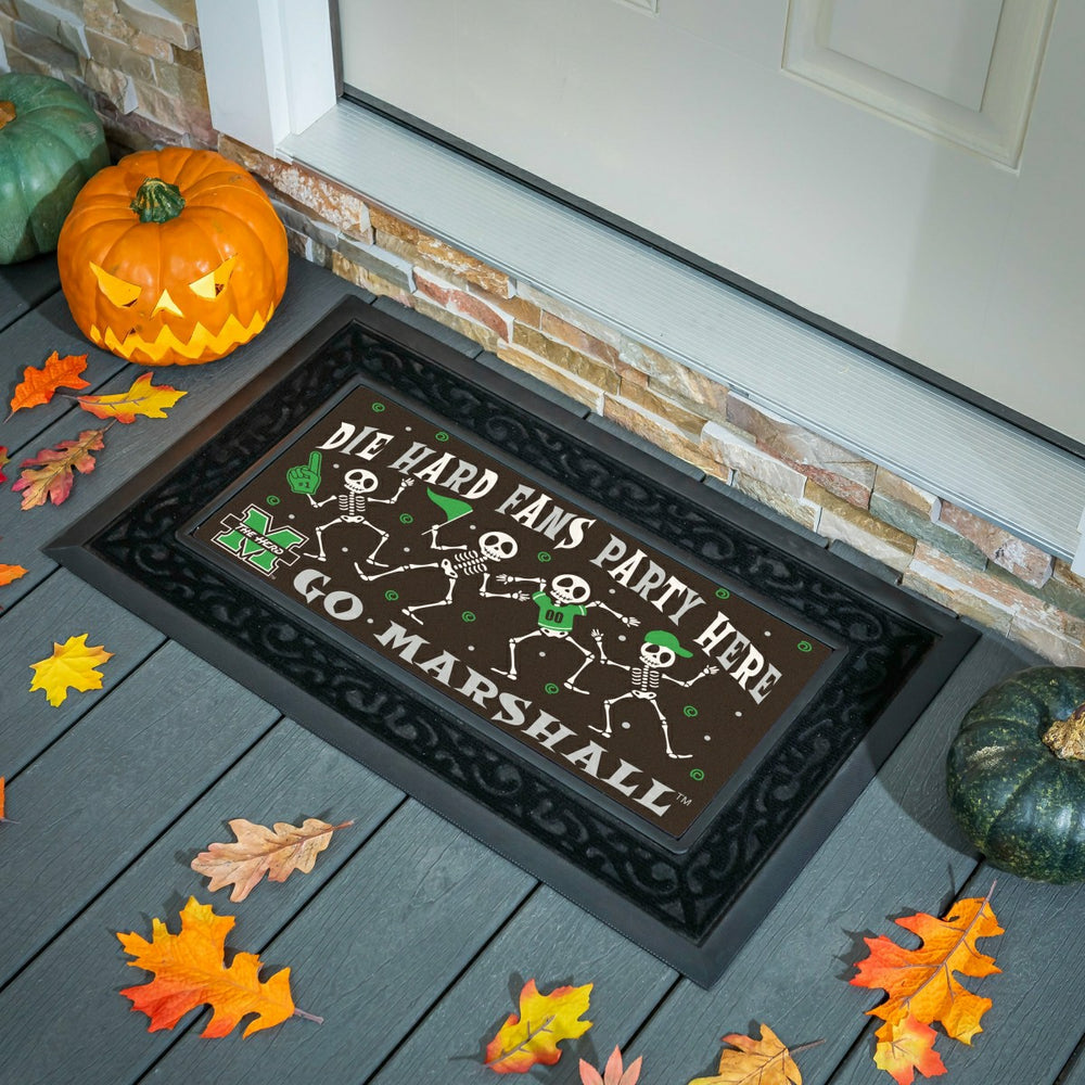 Marshall University Flocked Coir Halloween Sassafras Switch Mat, 22"x1