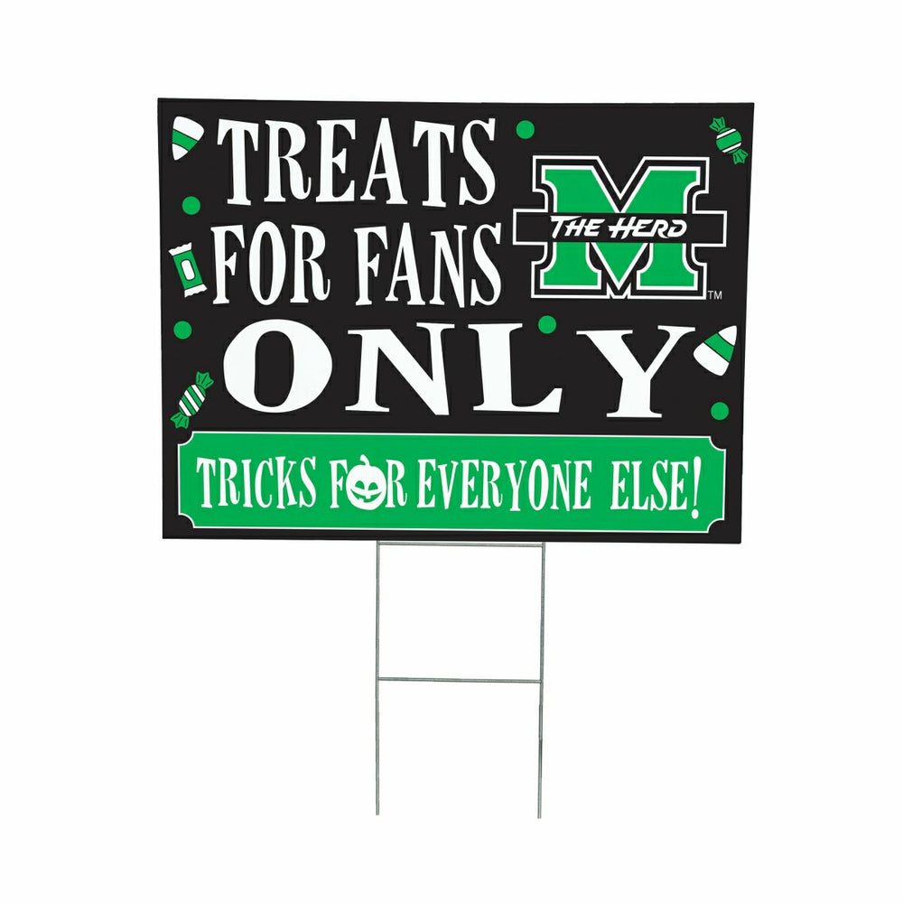 Marshall University Yard Sign, Halloween Treats for Fans