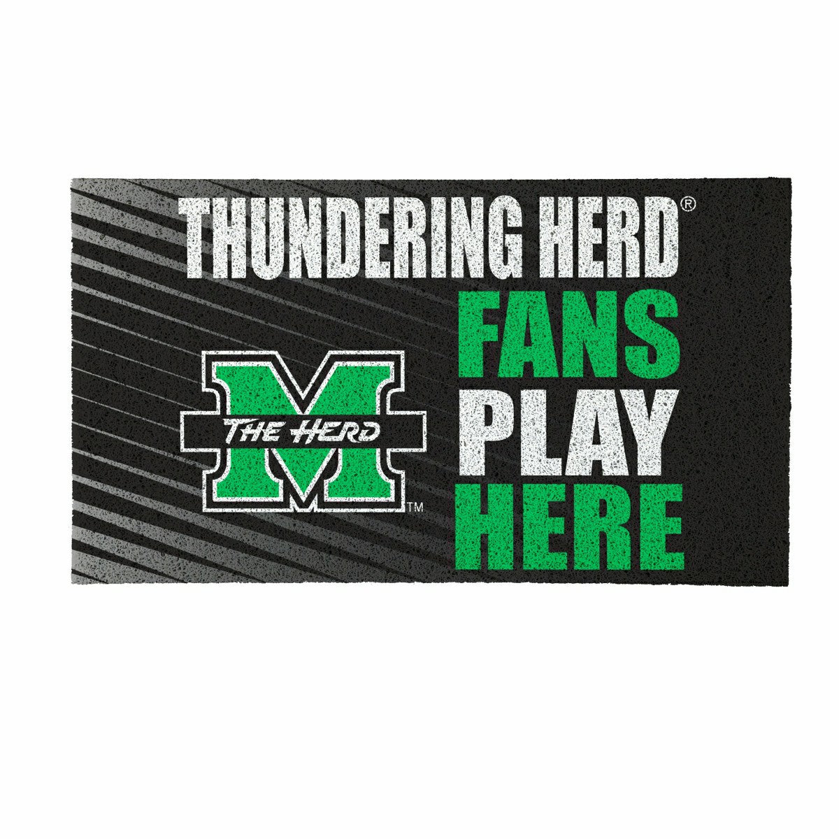 Marshall University Fan Mat, 28"x16"