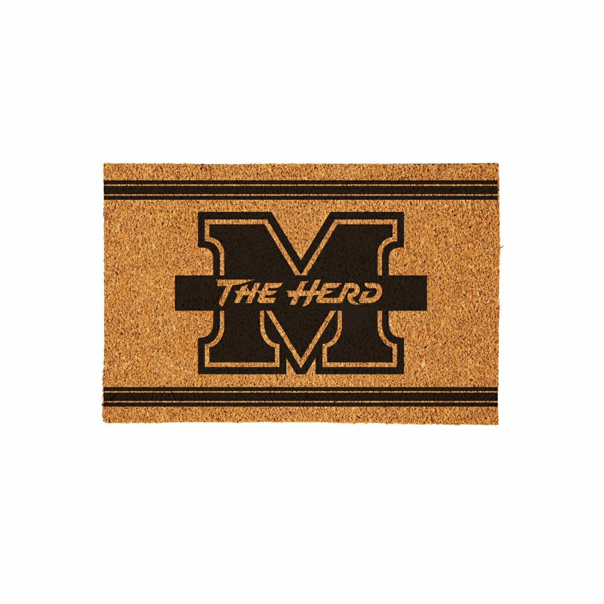 Marshall University Large One Color Coir Mat, 36"x24"
