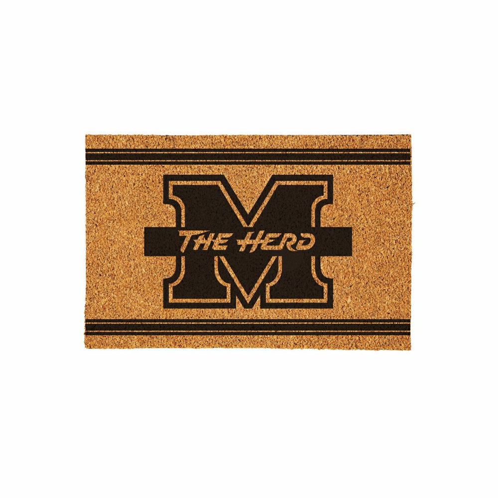 Marshall University Large One Color Coir Mat, 36"x24"