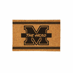 Marshall University Large One Color Coir Mat, 36"x24"