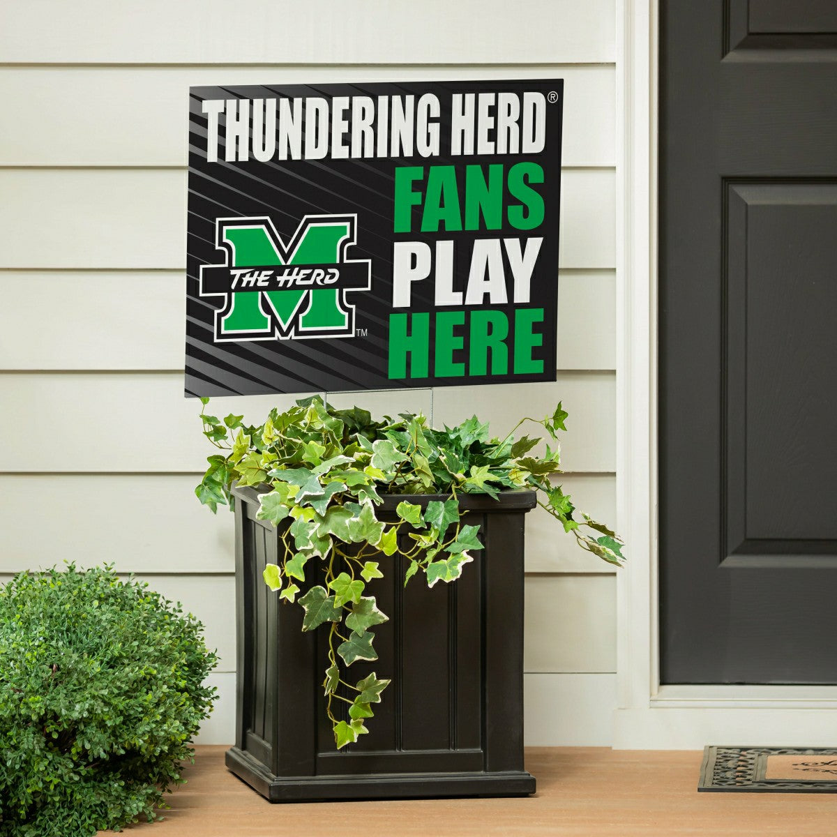 Marshall University Coroplast Yard Sign "Fans Play Here"
