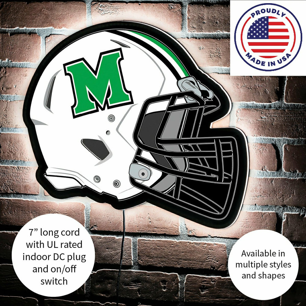 LED Wall Decor, Helmet, Marshall University