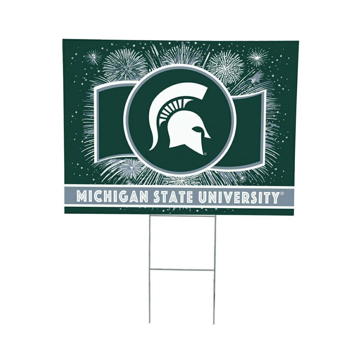 Michigan State University Yard Sign, Patriotic