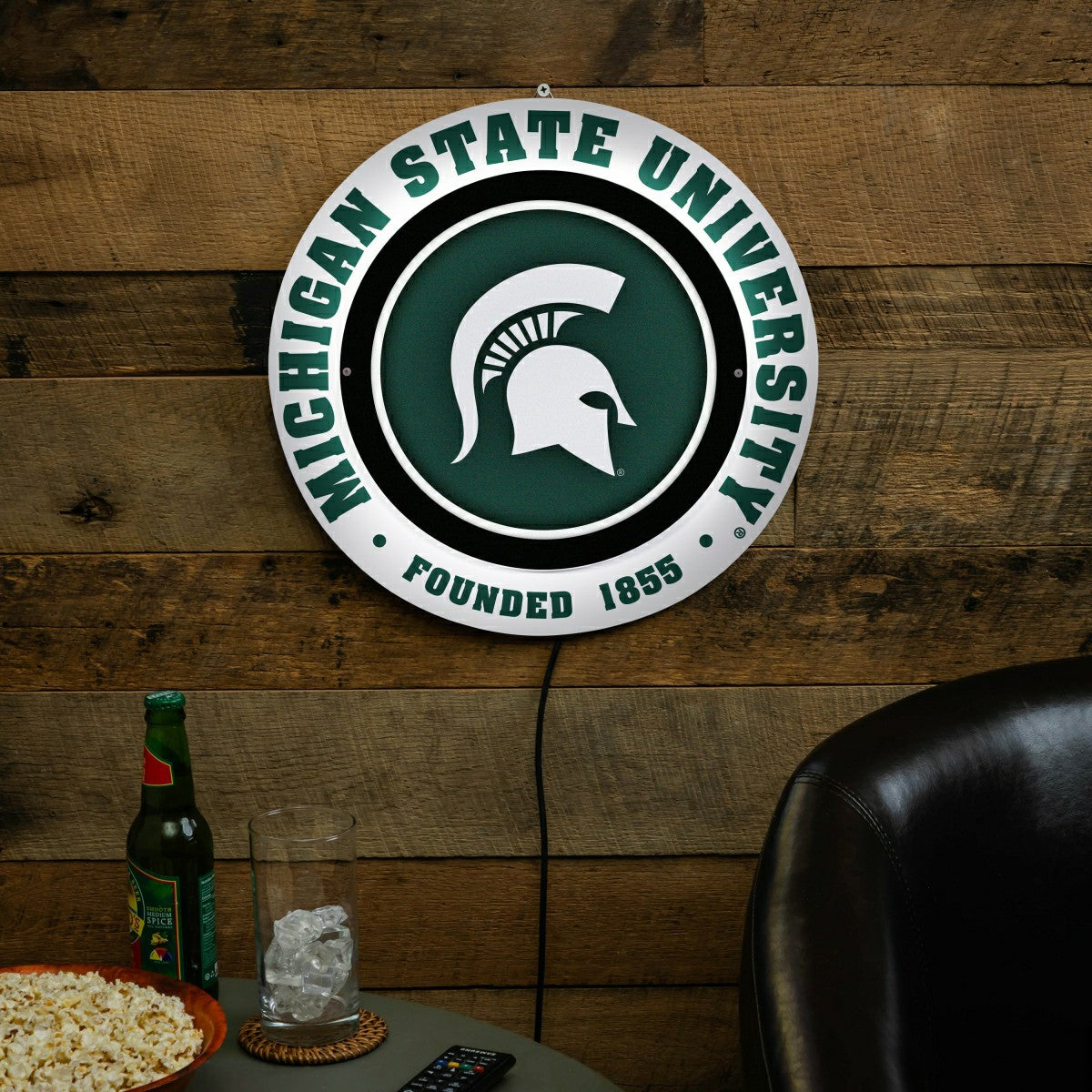 Michigan State University, Metal Lite, Round