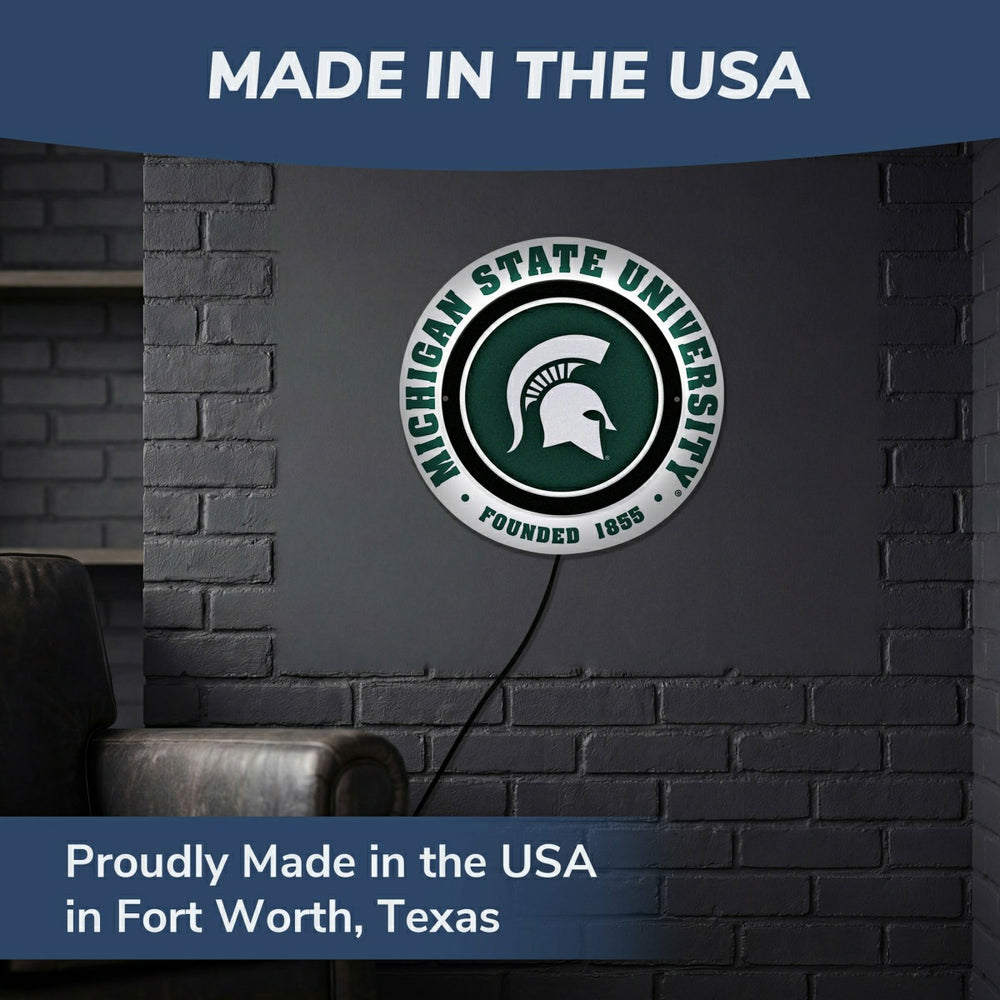 Michigan State University, Metal Lite, Round