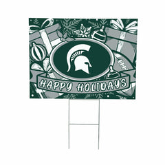 Michigan State University Yard Sign, Holiday