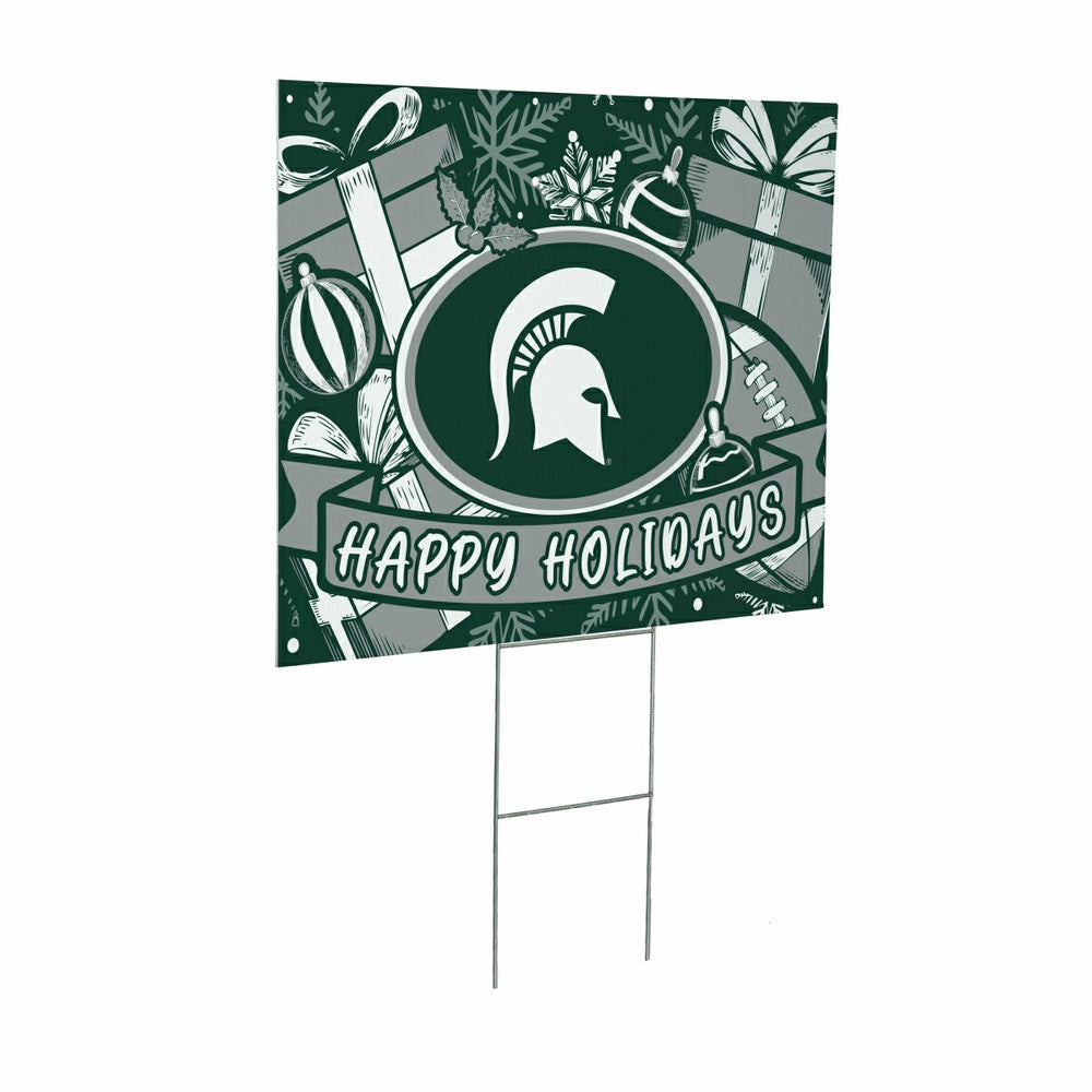 Michigan State University Yard Sign, Holiday