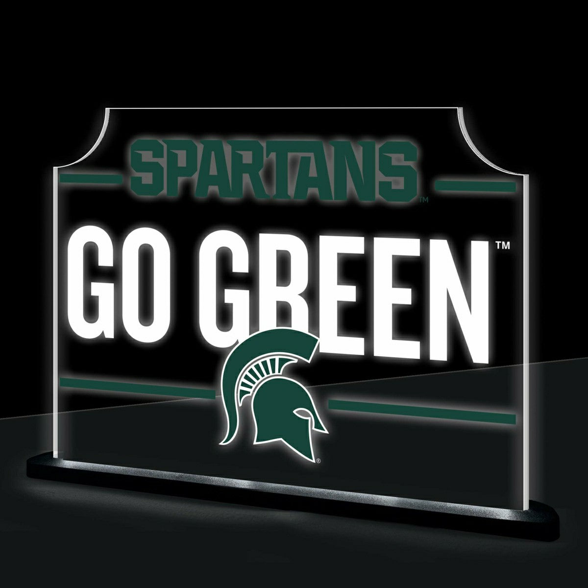Michigan State University College Rectangle Desklite LED Decor
