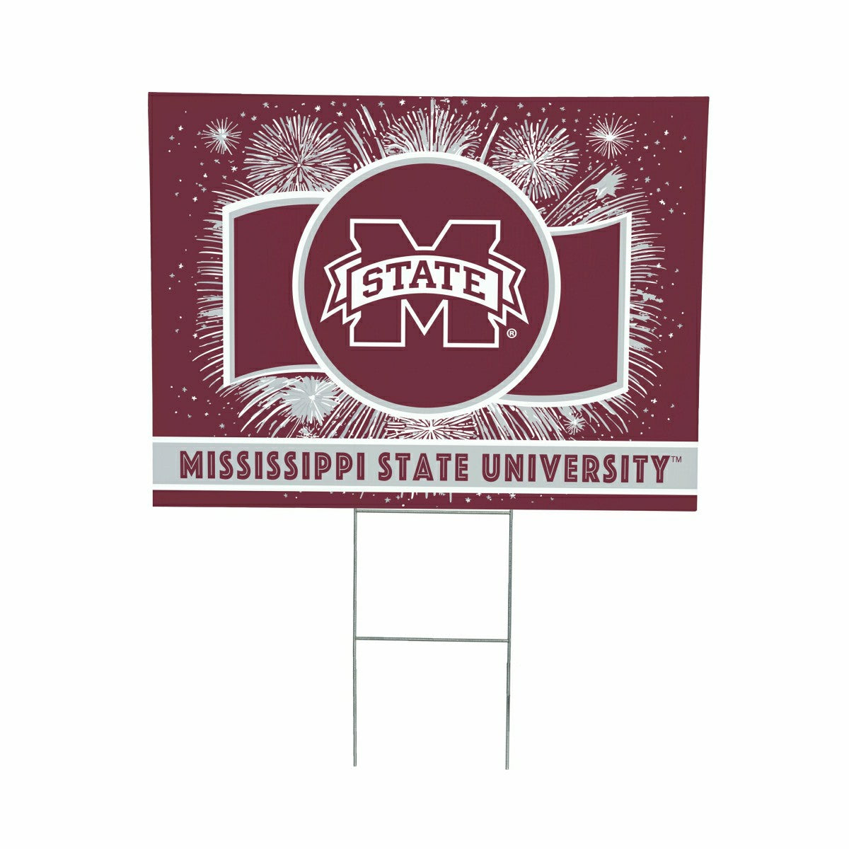 Mississippi State University Coroplast Yard Sign, Patriotic