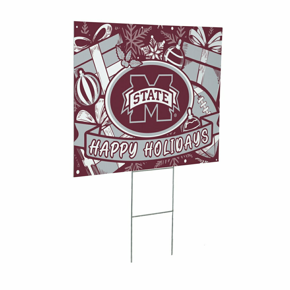 Mississippi State University Yard Sign, Holiday