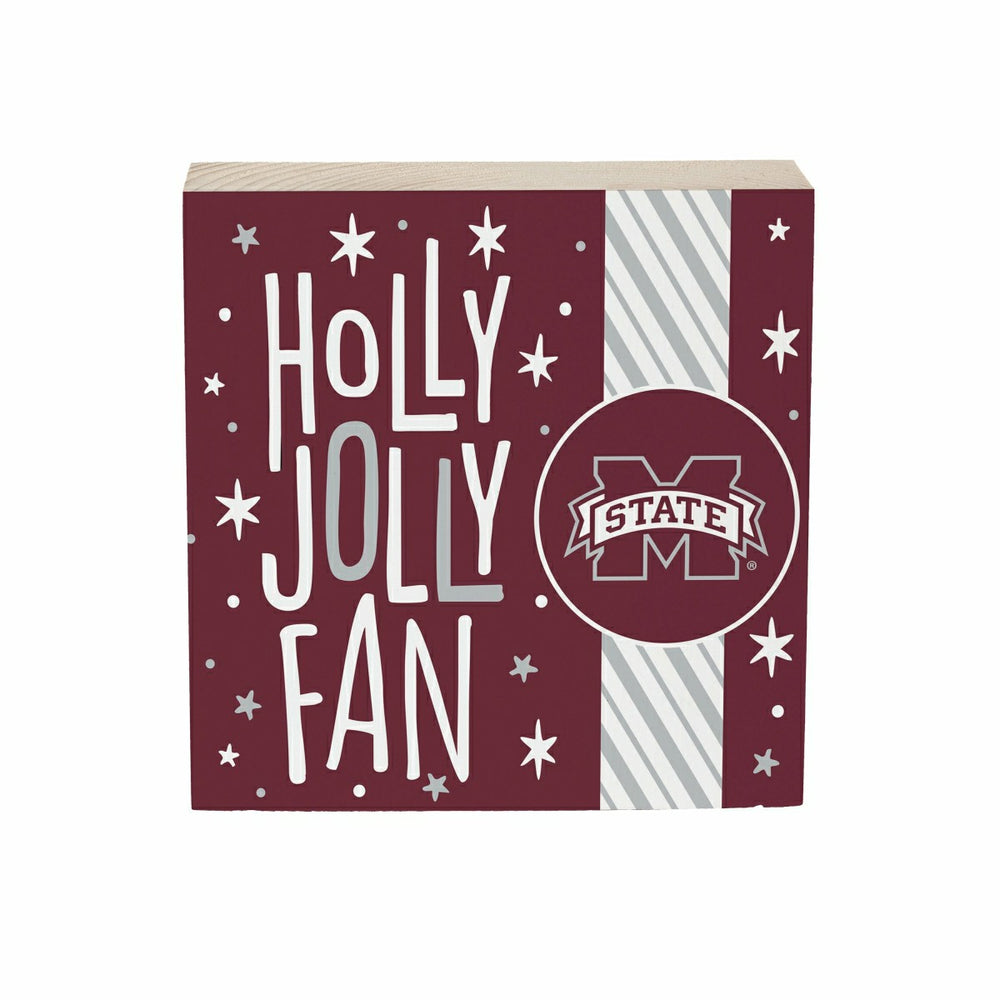 Mississippi State University Block, Holiday, 6x6