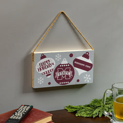 Mississippi State University Holiday Wood Wall Sign, 6x11