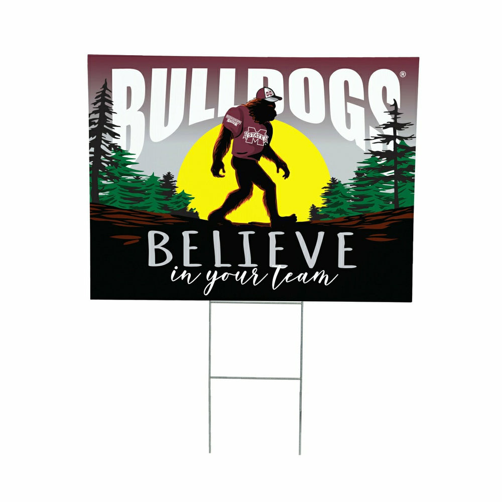 Mississippi State University Coroplast Yard Sign, Bigfoot