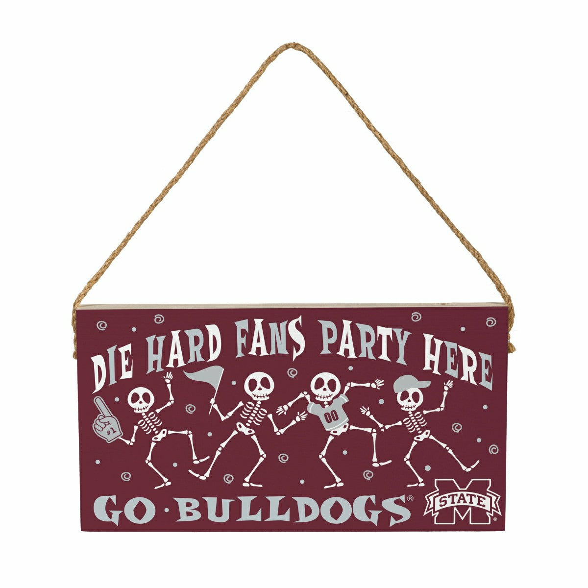 Mississippi State University Halloween Wood Wall Sign, 6x11