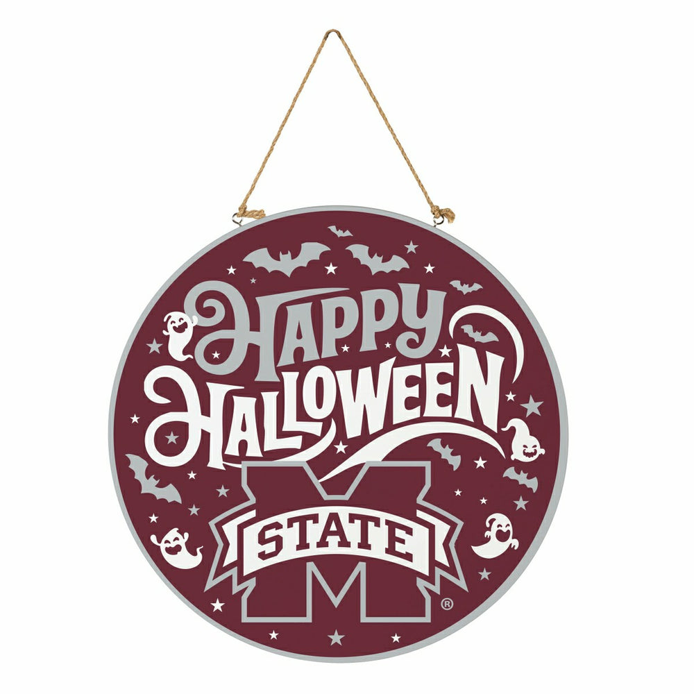 Mississippi State University Halloween Round Door Décor with Hanging R