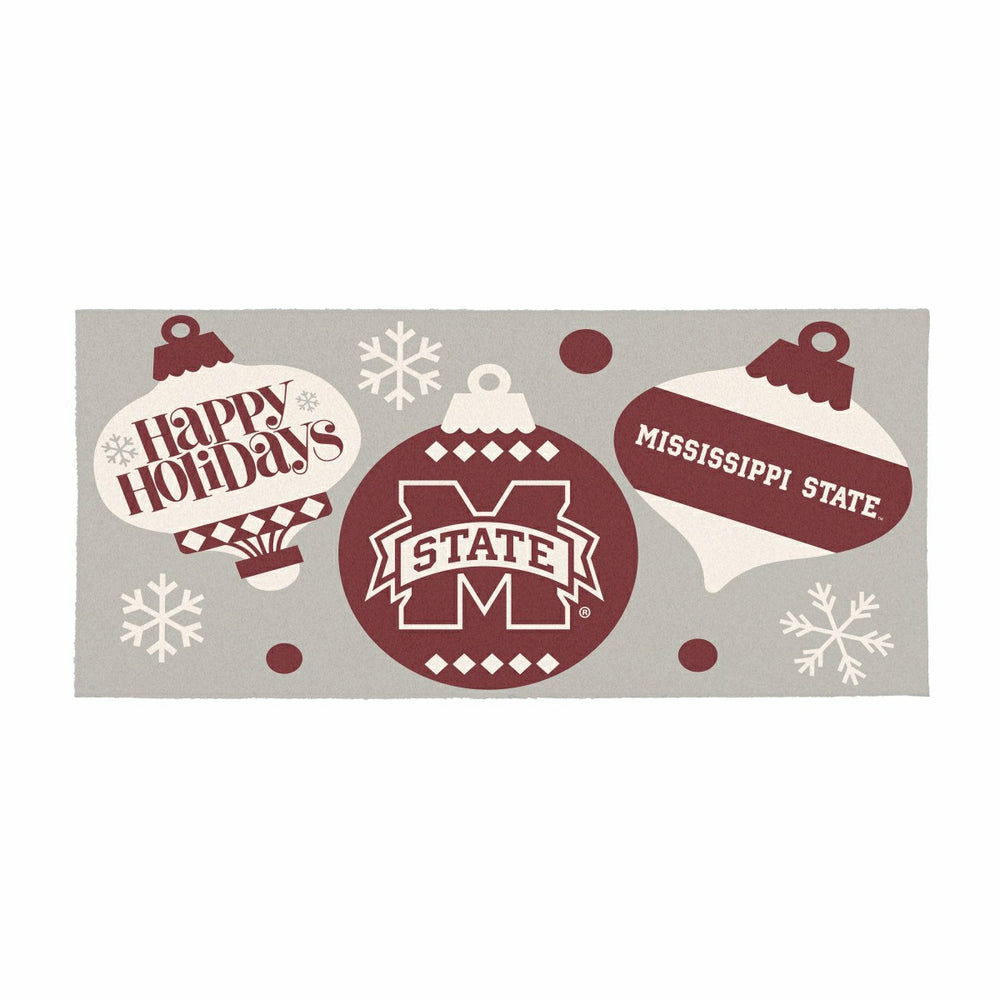 Mississippi State University Holiday Flocked Coir Sassafras Switch Mat