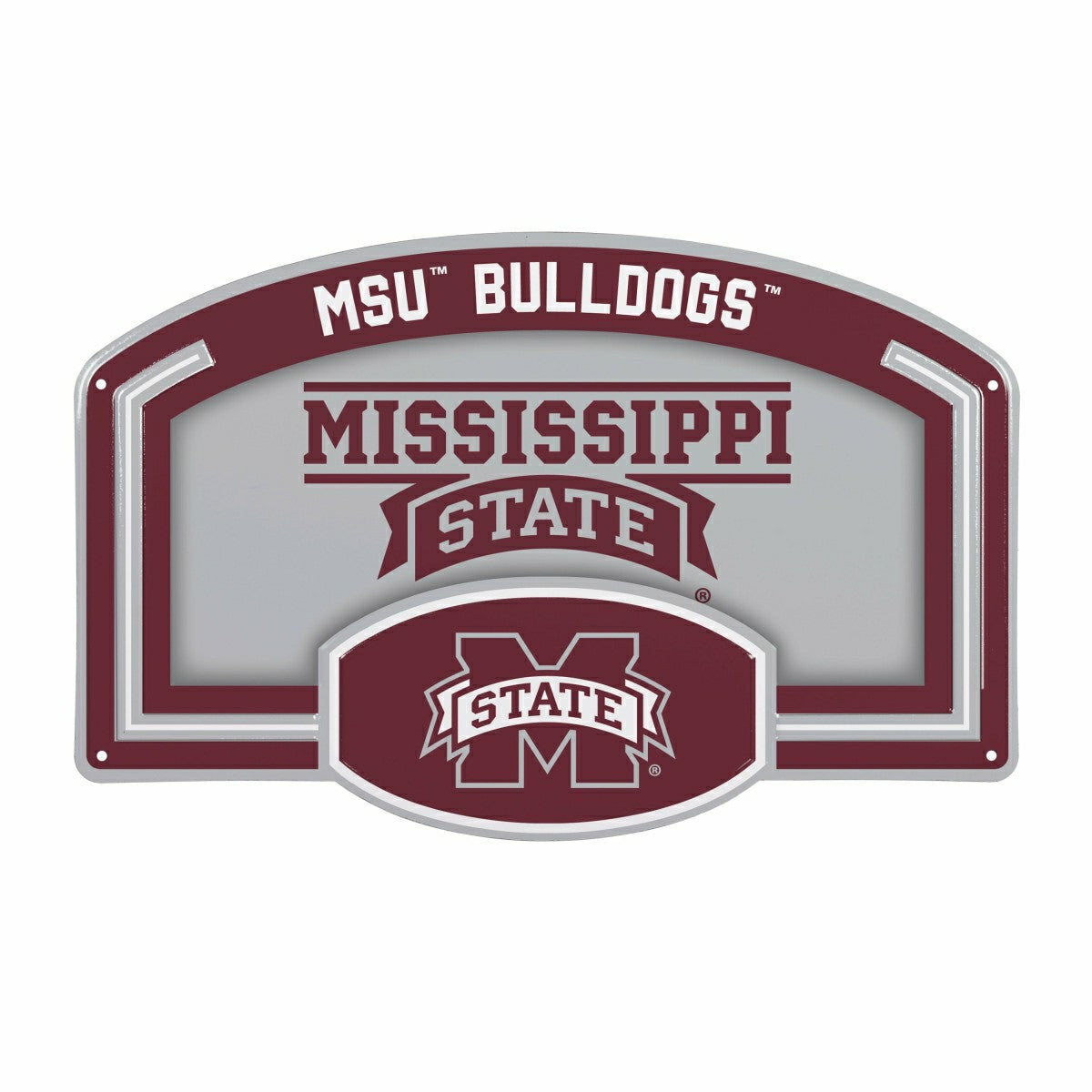 Mississippi State University USA Embossed Steel Wall Sign, 11" x 17"