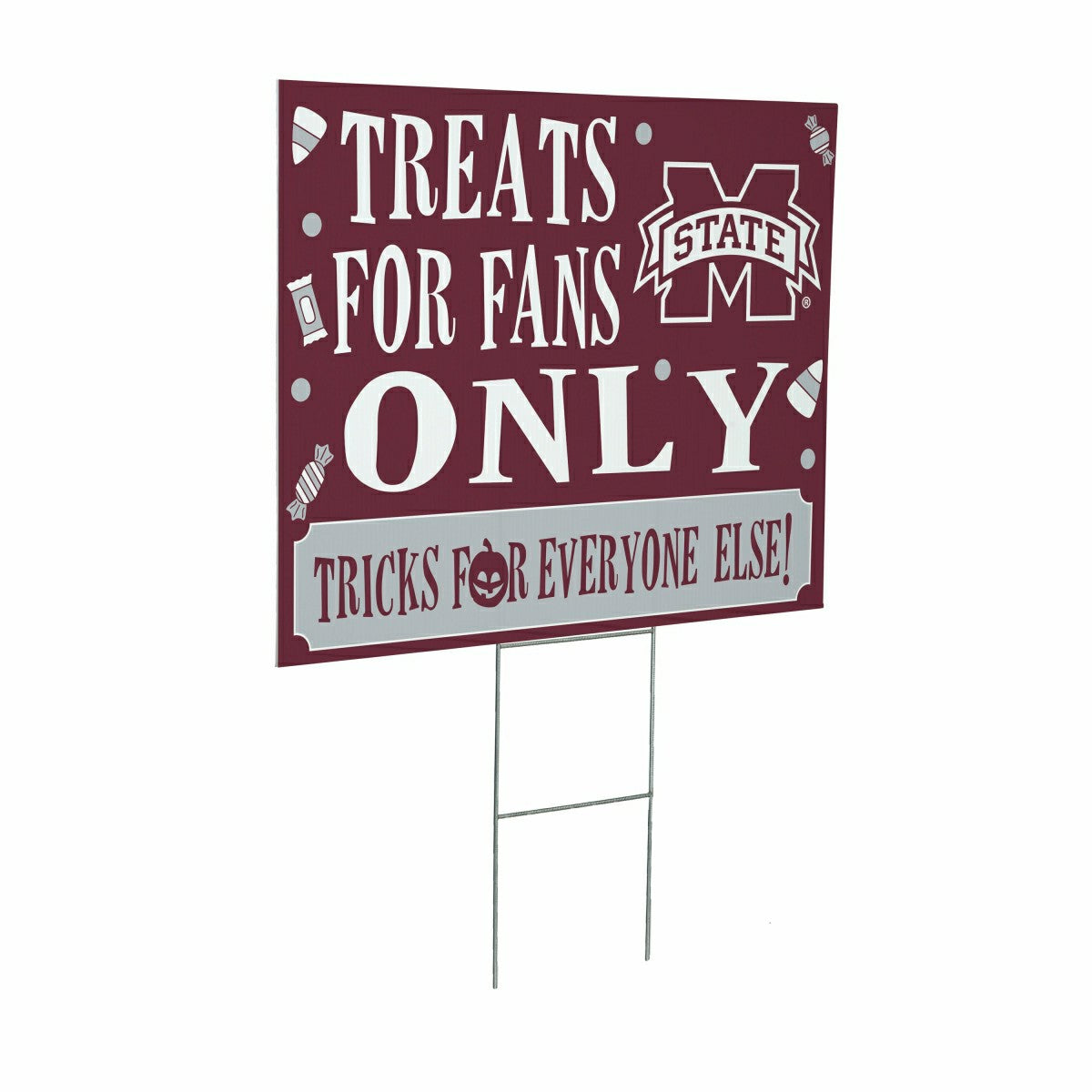 Mississippi State University Yard Sign, Halloween Treats for Fans