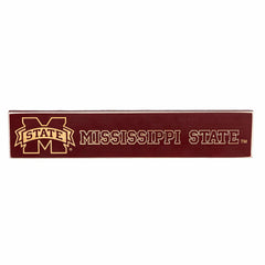 Mississippi State University Engraved Wood Sign, 3.5" x 18"