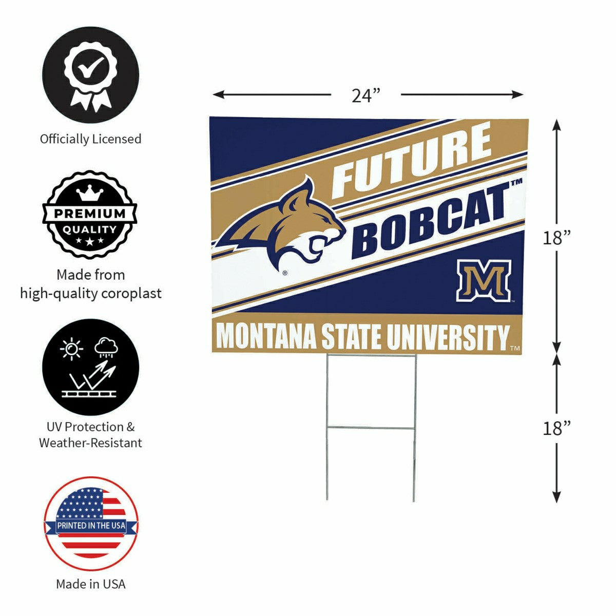 Montana State University Coroplast Yard Sign, Future Student