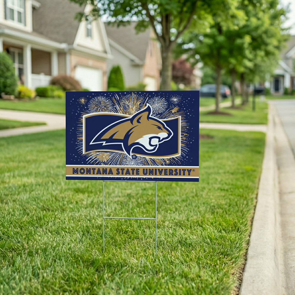 Montana State University Yard Sign, Patriotic