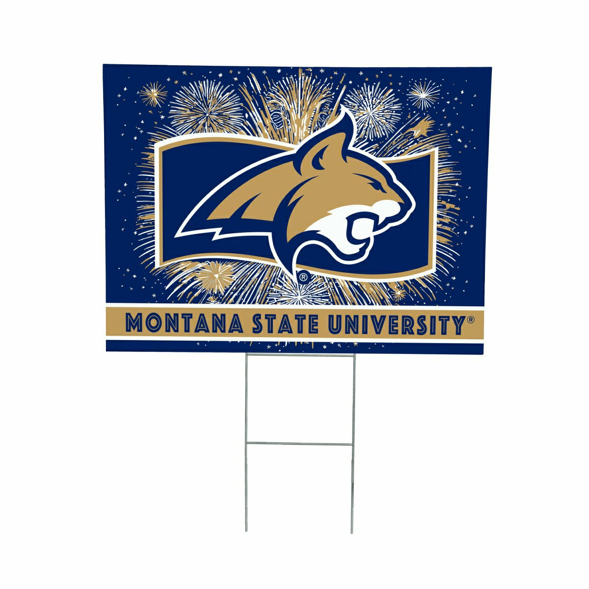 Montana State University Yard Sign, Patriotic