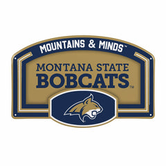 Montana State University USA Embossed Steel Wall Sign, 11" x 17"