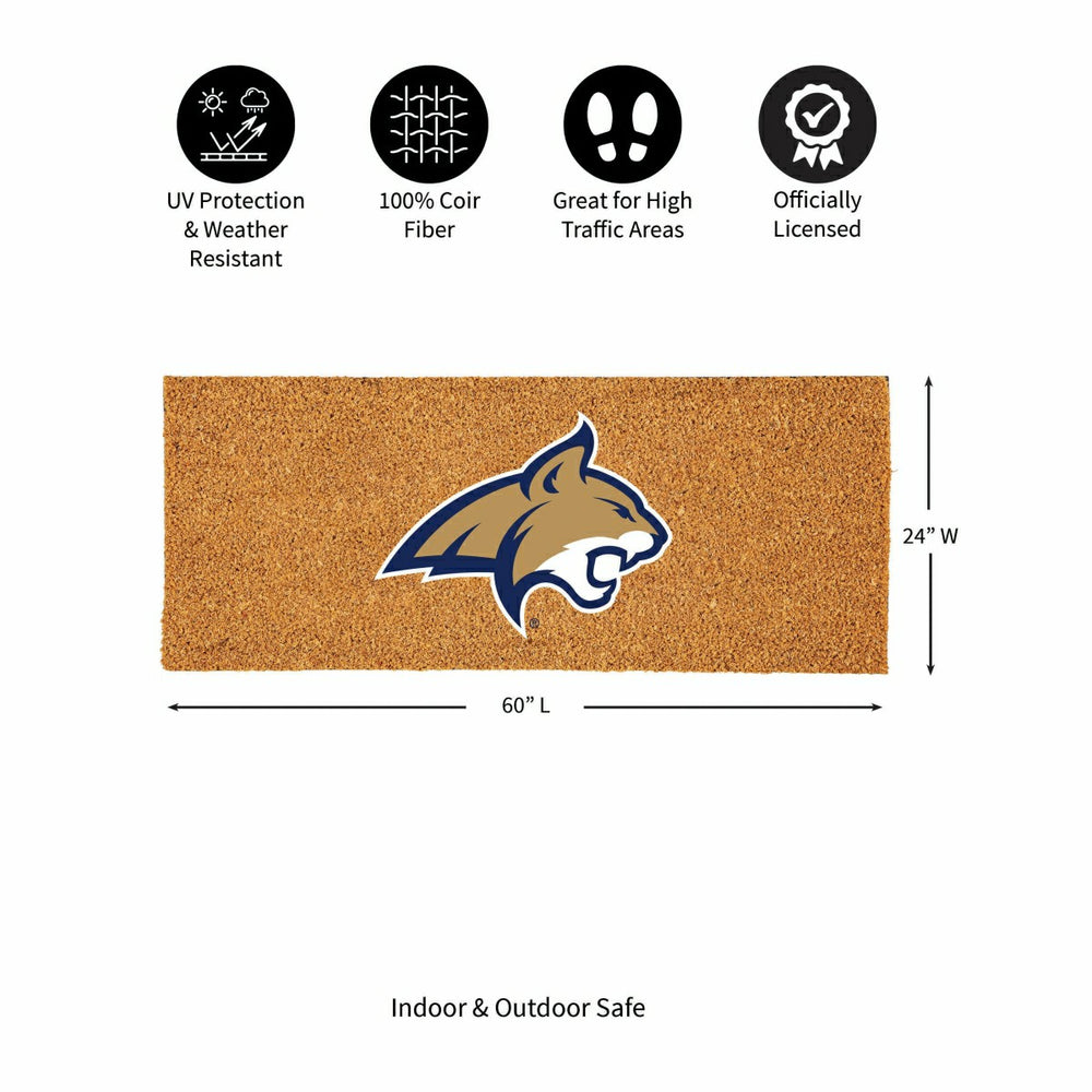 Montana State University Extra Large Full Color Coir Mat, 60"x24"
