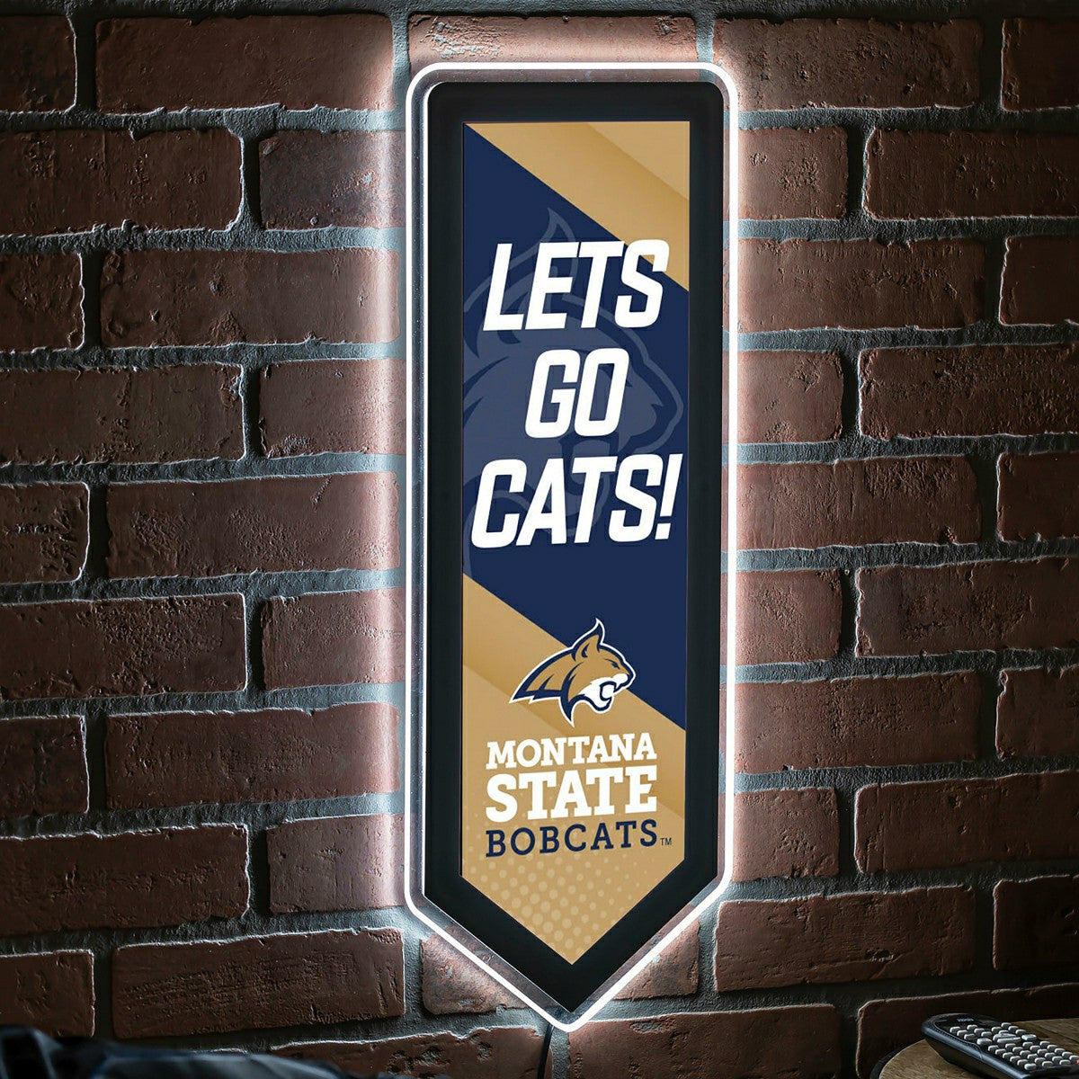 LED Wall Decor, Pennant, Montana State University