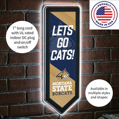 LED Wall Decor, Pennant, Montana State University