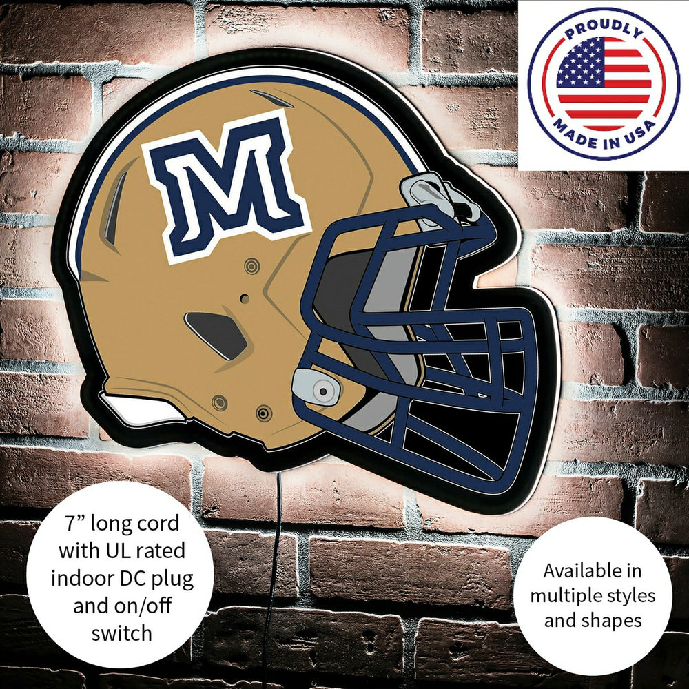 LED Wall Decor, Helmet, Montana State University