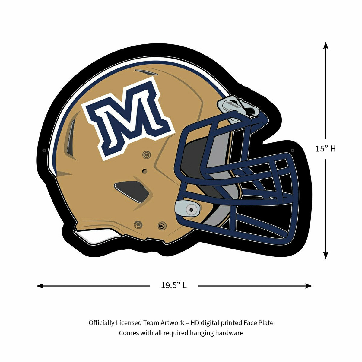 LED Wall Decor, Helmet, Montana State University