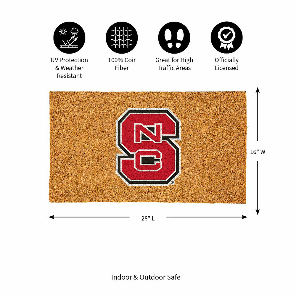 Coir Mat, 16"x28", North Carolina State University