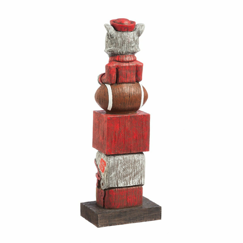 North Carolina State Wolfpack Tiki Team Totem Garden Statue