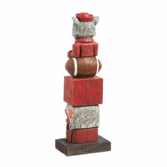 North Carolina State Wolfpack Tiki Team Totem Garden Statue