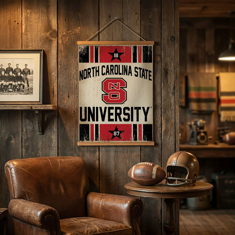 North Carolina State University, Canvas Wall Tapestry, Medium, 36x24