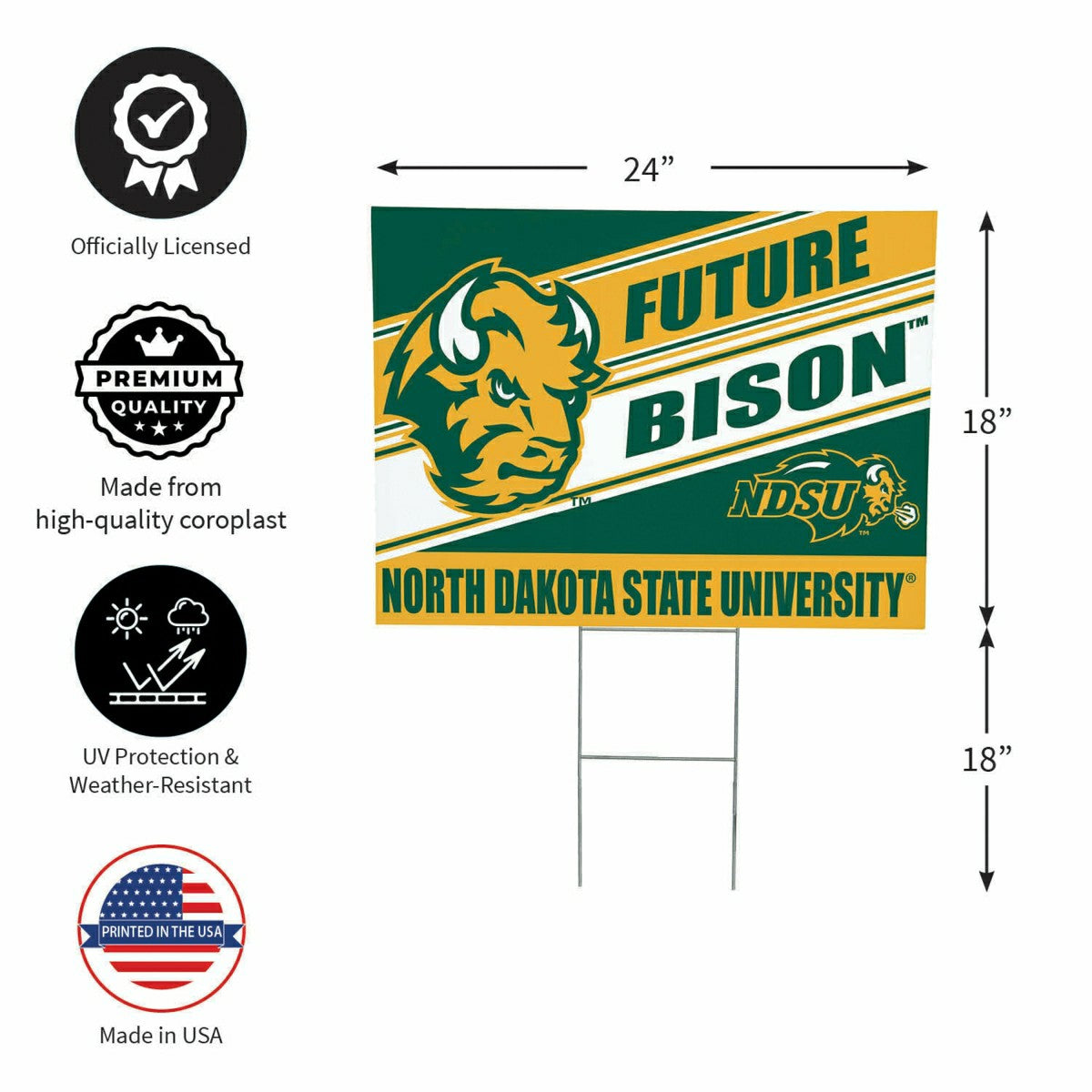 North Dakota State University Coroplast Yard Sign, Future Student