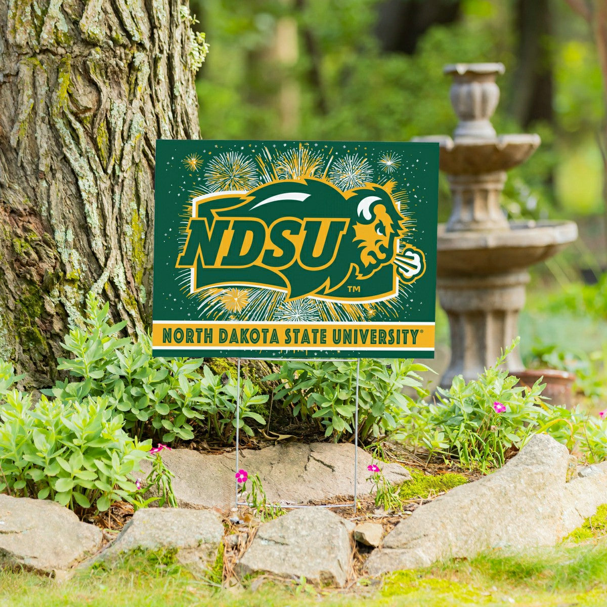 North Dakota State University Yard Sign, Patriotic