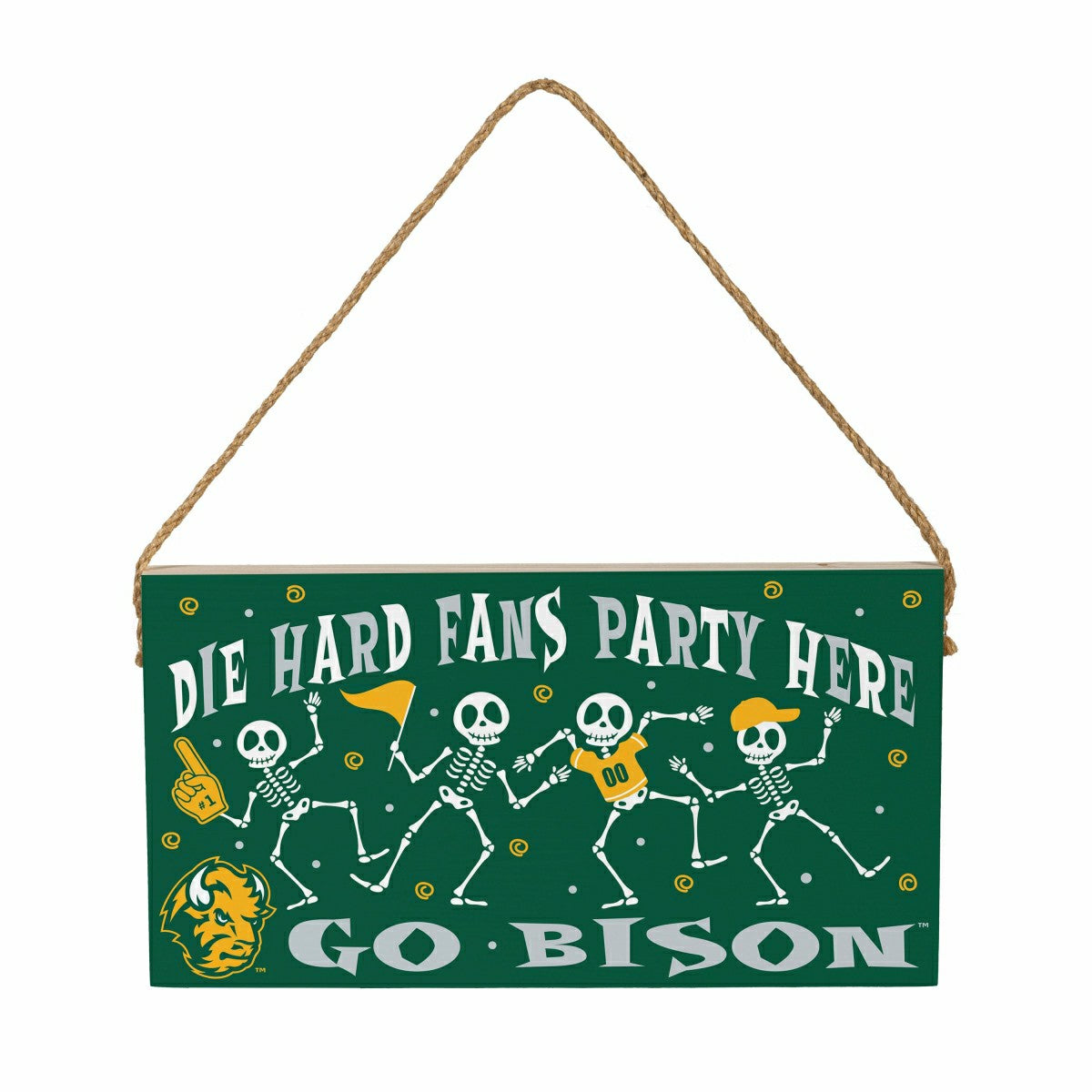 North Dakota State University Halloween Wood Wall Sign, 6x11