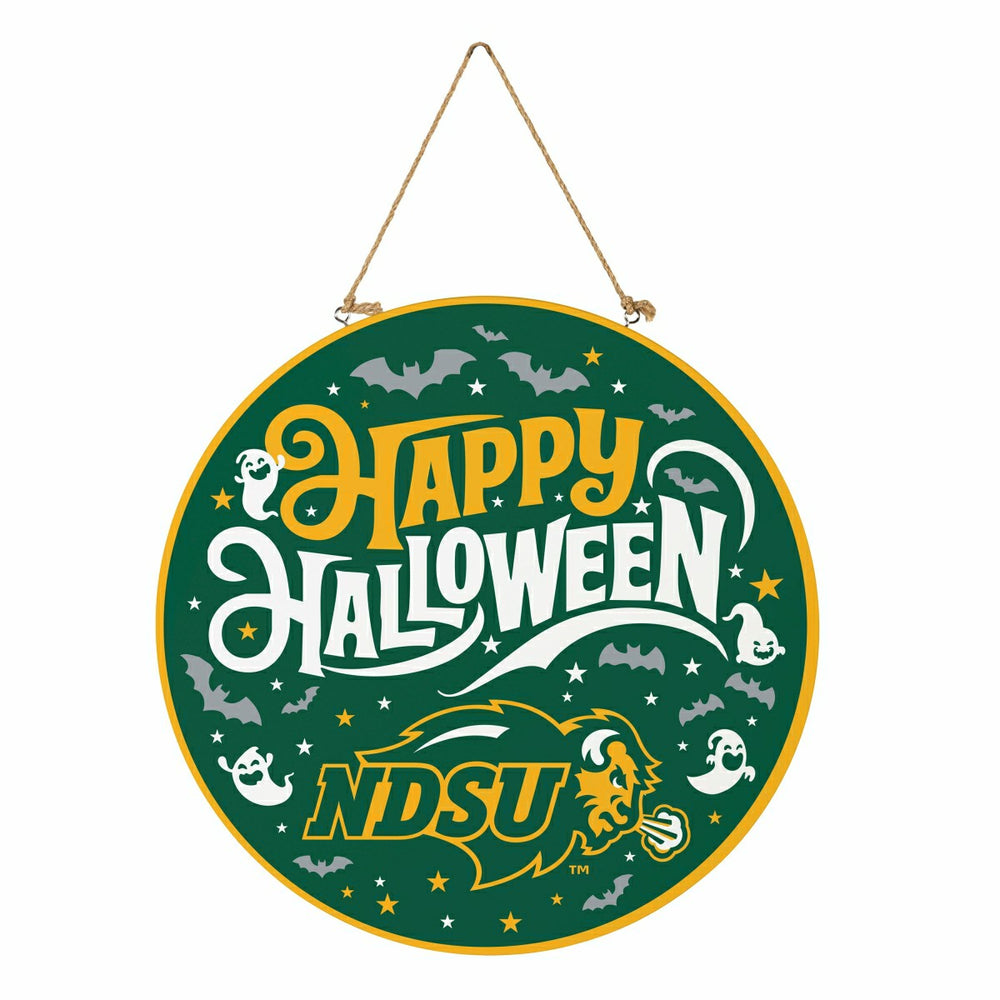 North Dakota State University Halloween Round Door Décor with Hanging