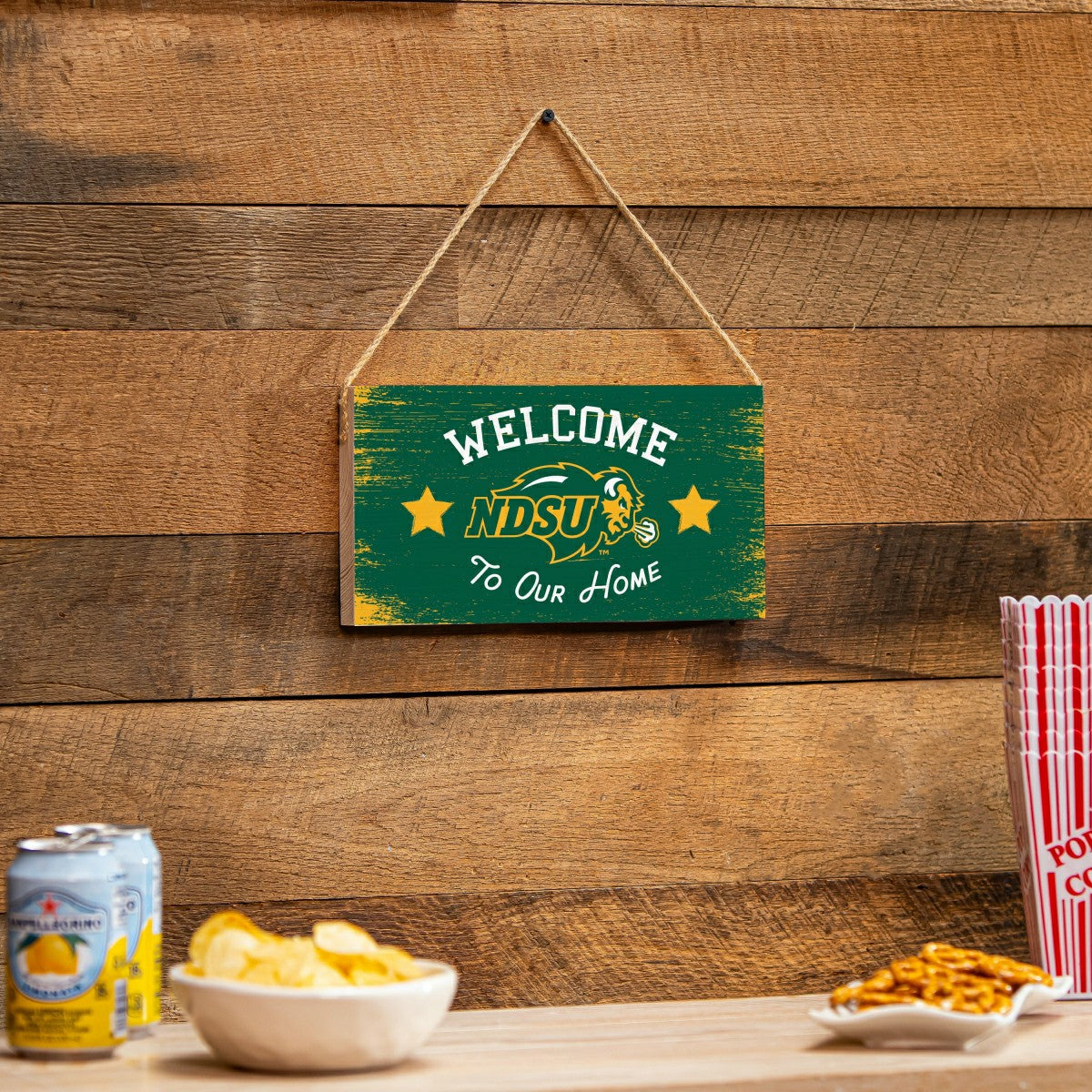 North Dakota State University Wood Wall Sign, 6x11