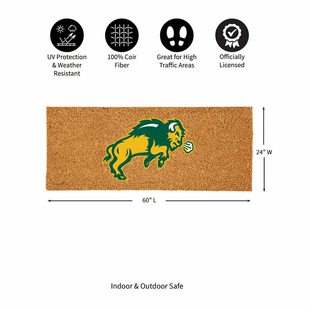 North Dakota State University Extra Large Full Color Coir Mat, 60"x24"
