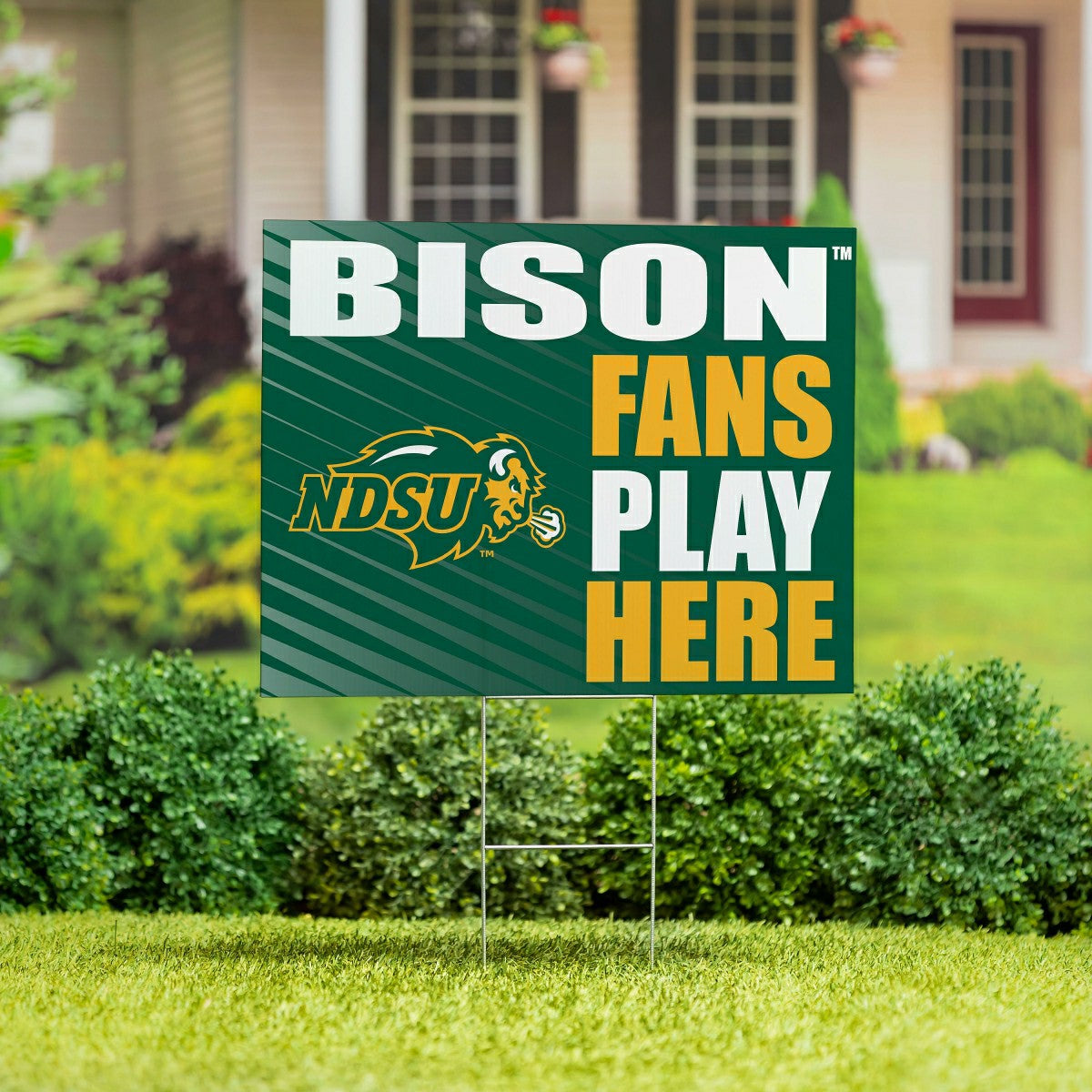 North Dakota State University Coroplast Yard Sign "Fans Play Here"
