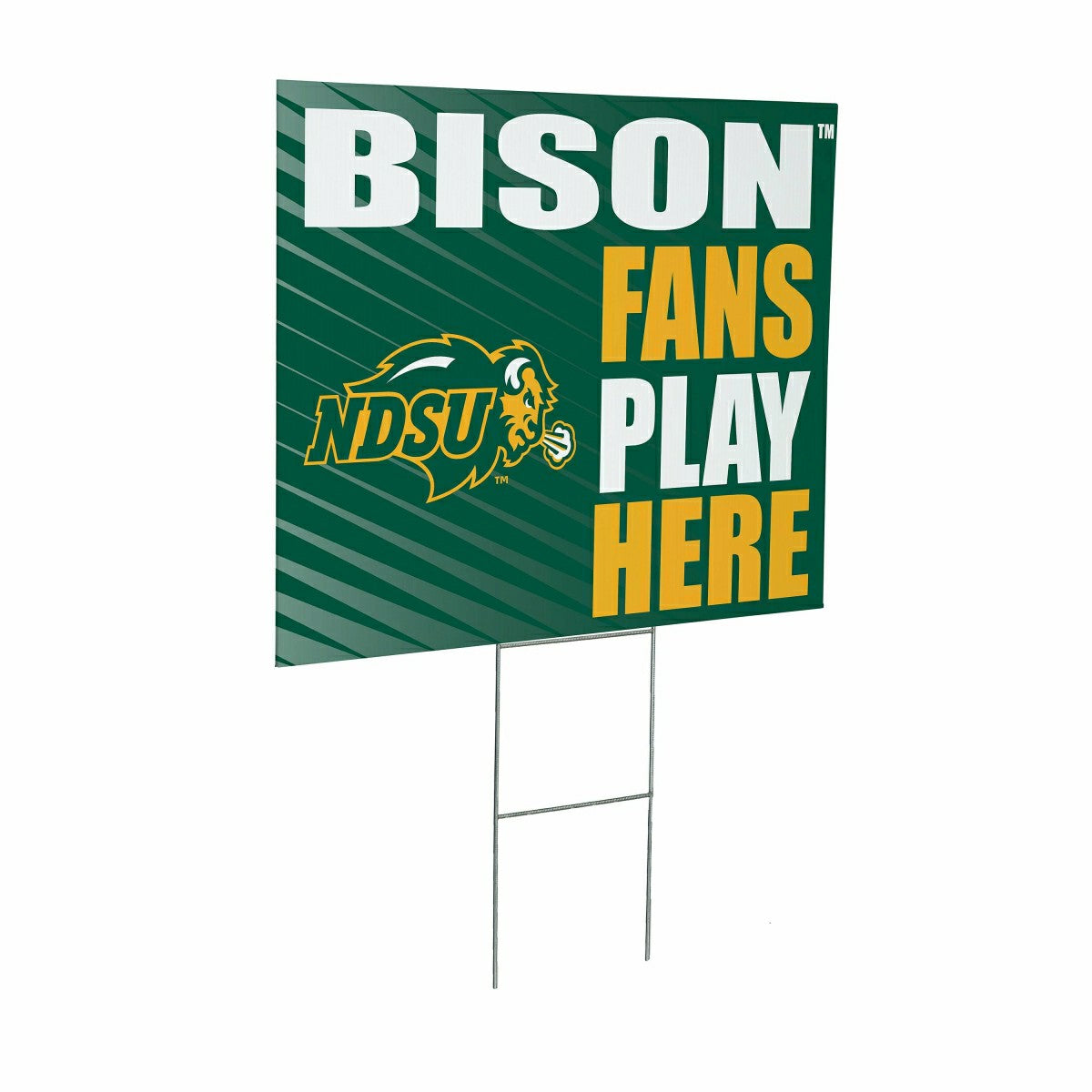 North Dakota State University Coroplast Yard Sign "Fans Play Here"