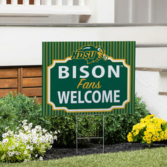 North Dakota State University Coroplast Yard Sign, "Fans Welcome"