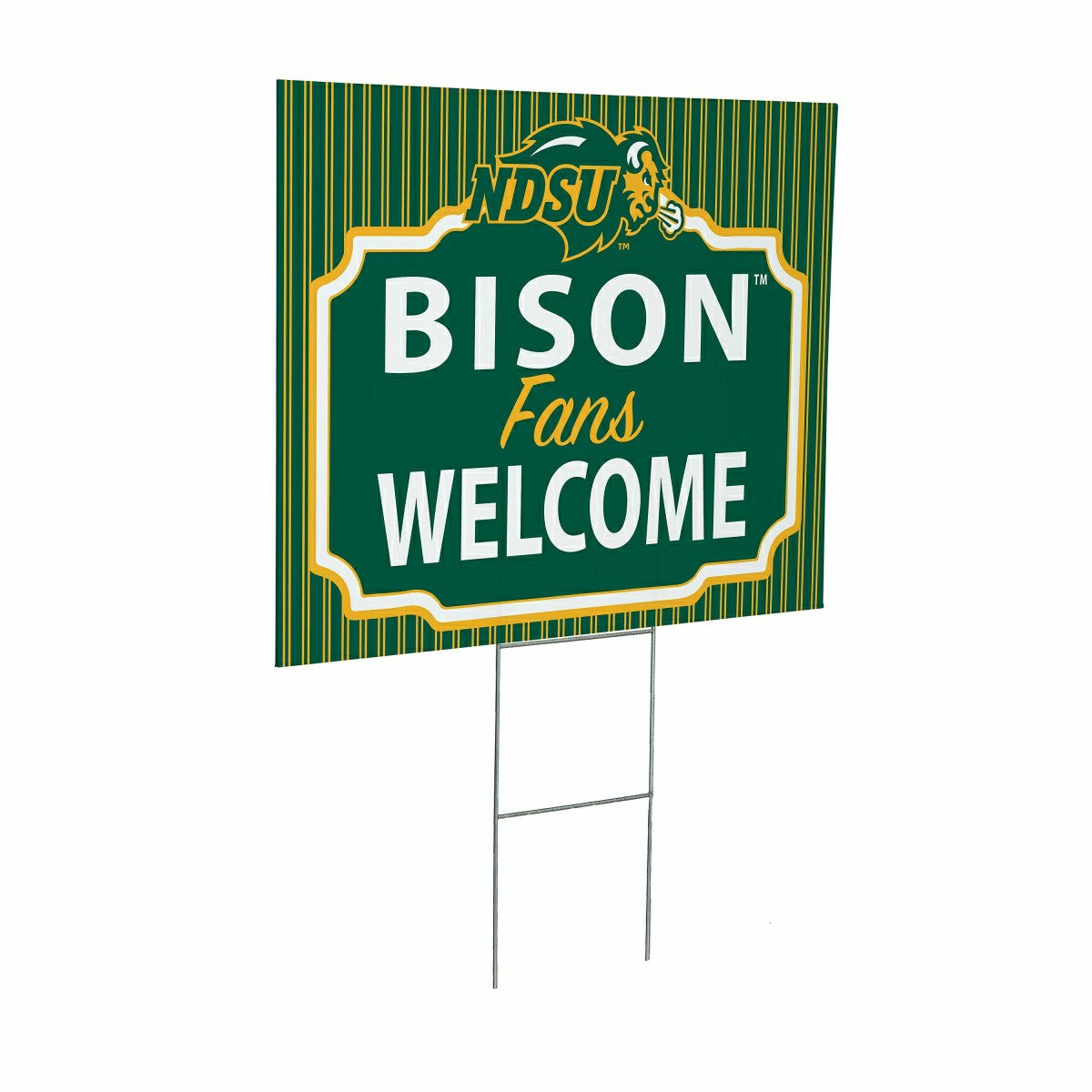 North Dakota State University Coroplast Yard Sign, "Fans Welcome"